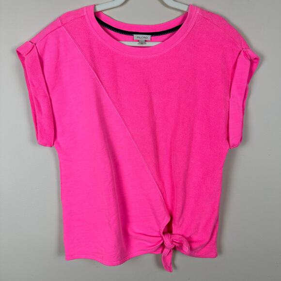Pilcro Sweaters - Pilcro Womens Neon Pink Tie Front Sweater Top S Oversized Relaxed Indie Granola